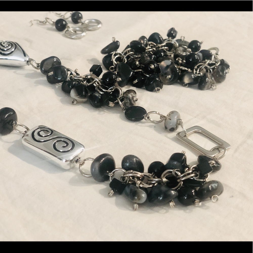 Colombian Handmade Necklace + Bracelet + Earnings